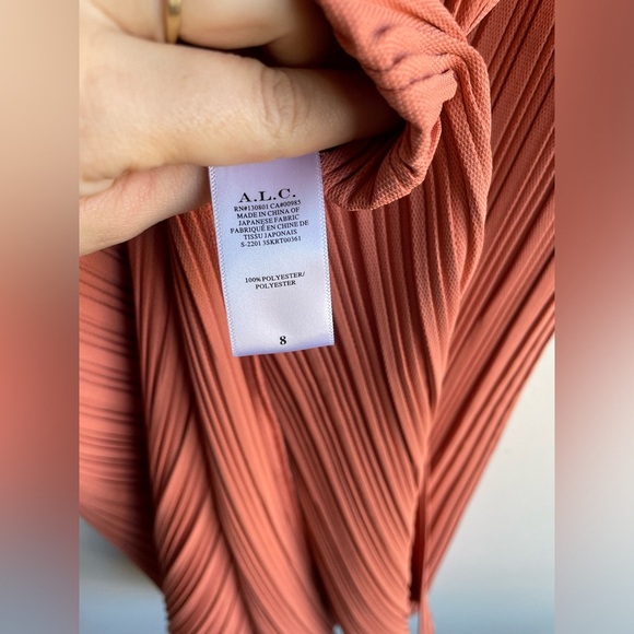 NWT A.L.C.|| Pink/Orange Midi Skirt, Size 8 - Picture 7 of 7